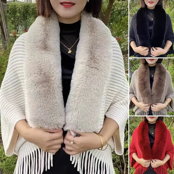 Knitting Thick Womens Loose Shawl 💥