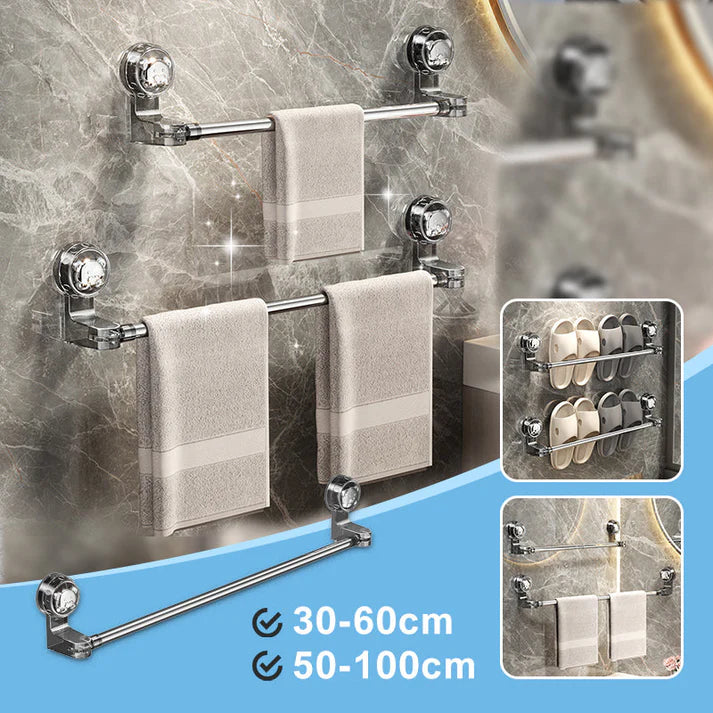 Retractable Suction Cup Towel Bar