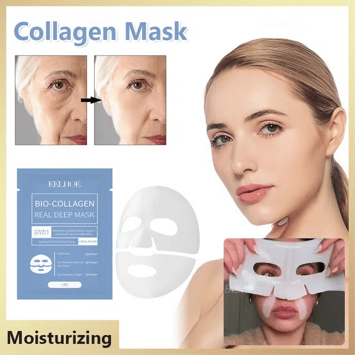 hot selling collagen mask - deeply hydrating removes all types of fine lines