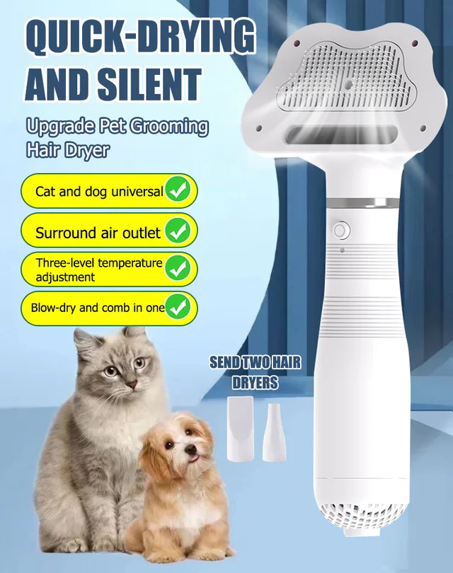 3 in 1 pet grooming hair dryer