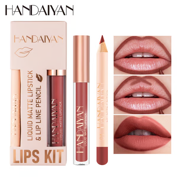 Lipstick Lip Liner Matte Waterproof Non-fading Non-stick Lipstick