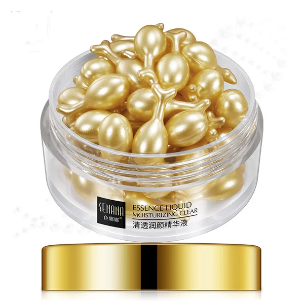 Vitamin C facial serum with hyaluronic acid supplement