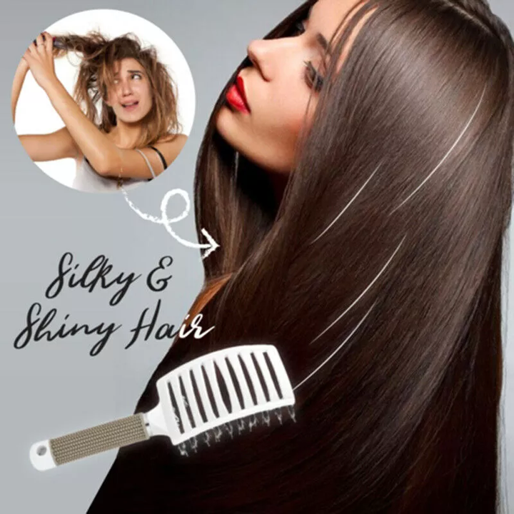 🔥BUY 1 GET 1 FREE LAST DAY🔥DETANGLER BRISTLE NYLON HAIRBRUSH
