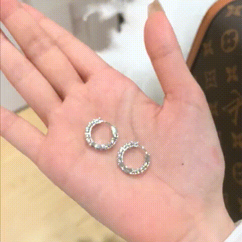 copper plus zircon Earrings