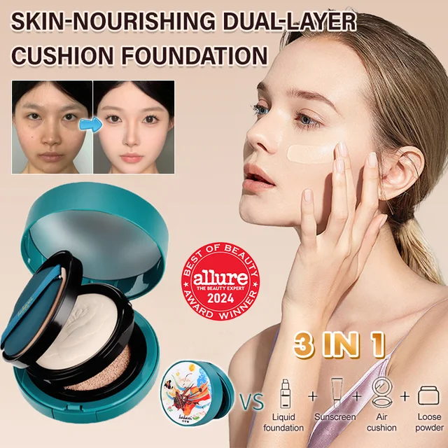 Red Ginseng Bird's Nest Skin Nourishing Dual-layer Cushion Foundation