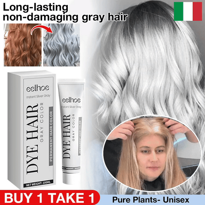 Long-lasting non damaging gray hair cream