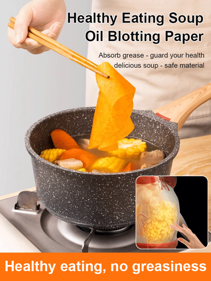 Healthy Diet One-Time Use Soup Oil-Absorbing Paper
