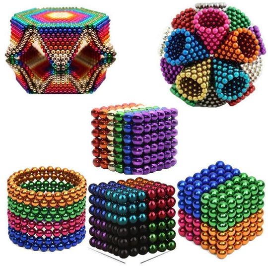 Multicolored Digit Dots 216 pieces magnetic balls