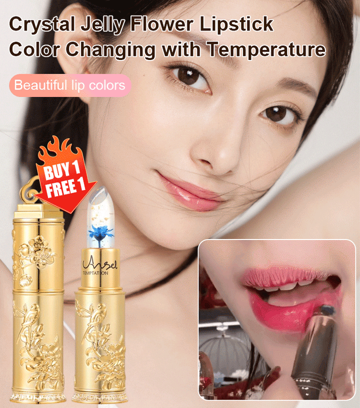 Crystal Jelly Flower Lipstick Color Changing with Temperature