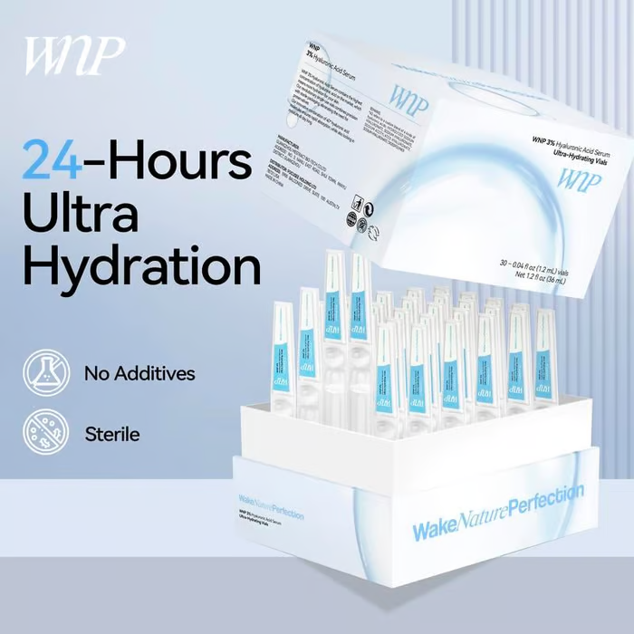 3% Hyaluronic Acid Glass Skin Single-Use Vials Skincare Comfort