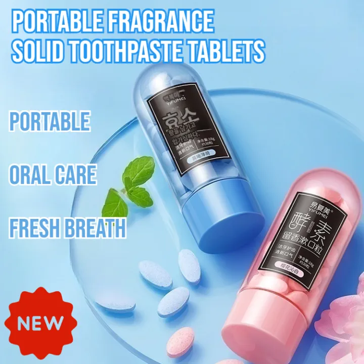 Portable Fragrant Solid Toothpaste Tablets