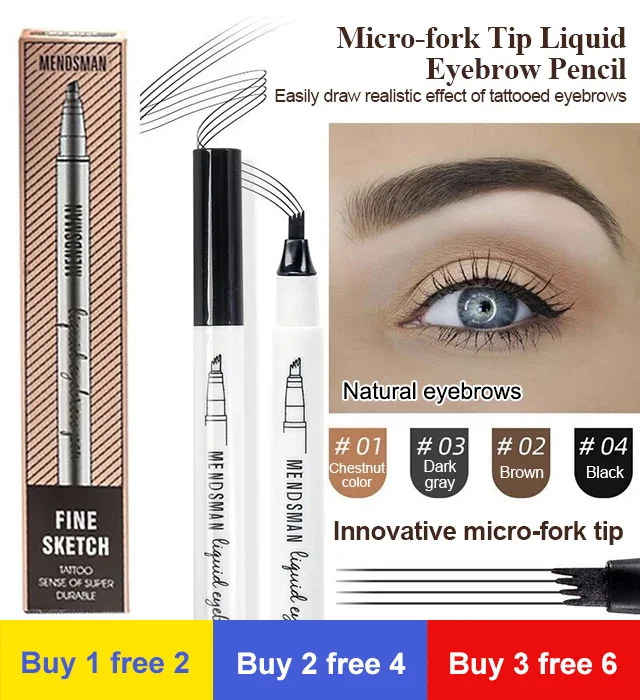 New Year Promotion Buy 1 Take 1-Micro fork Tip Waterproof Eyebrow Pencil