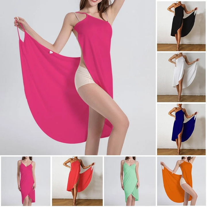 Womens Beach Wrap Dress Cover-up