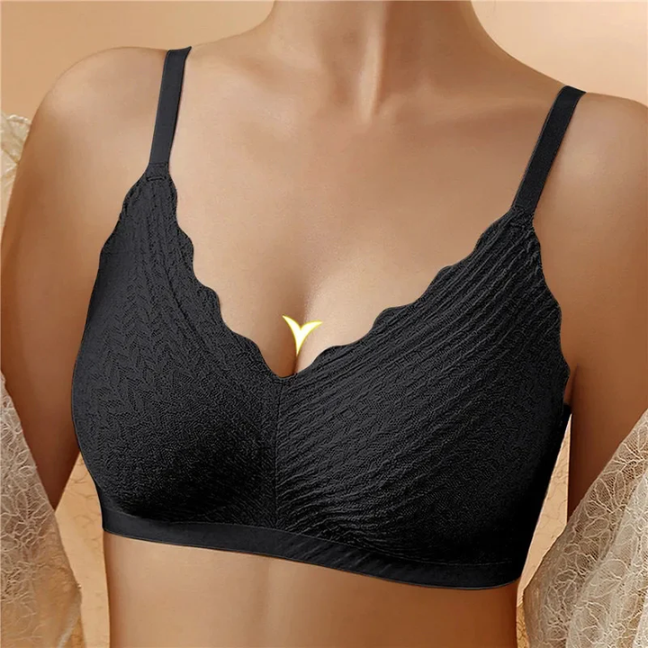 🔥Hot Sell🔥⏰LAST DAY 50% OFF⏰Transpirable Ice Silk Wireless Push Up Plus Size Bra