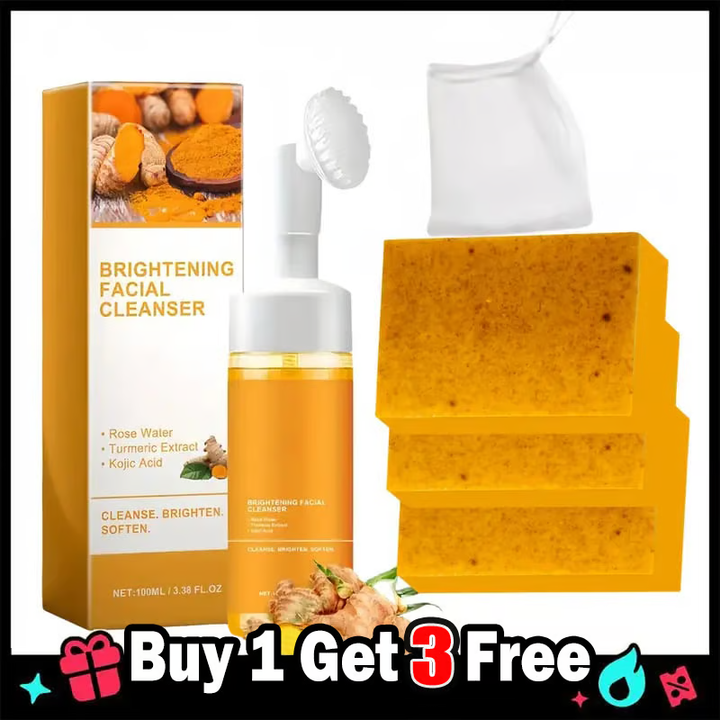 Turmeric Facial Cleanser for Acne Scars & Marks - Deep Cleansing & Brightening