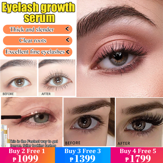 Natural curling eyelash growth serum