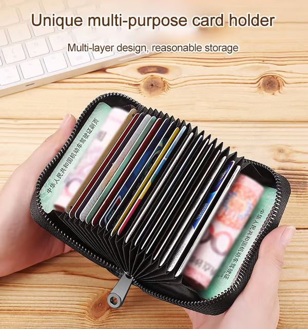 Blocking mini card holder