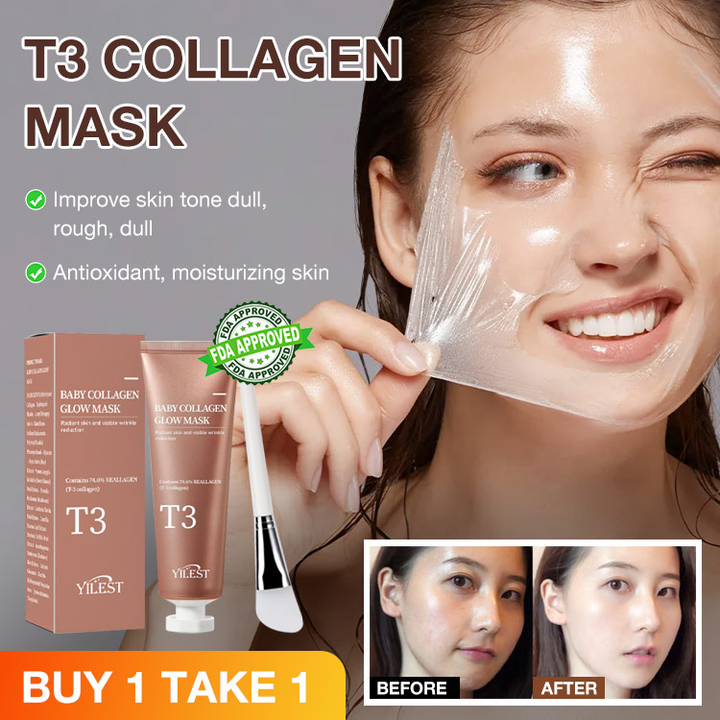 BUY 1 GET 1 FREE-T3 Baby Collagen Glow Peel Off Mask