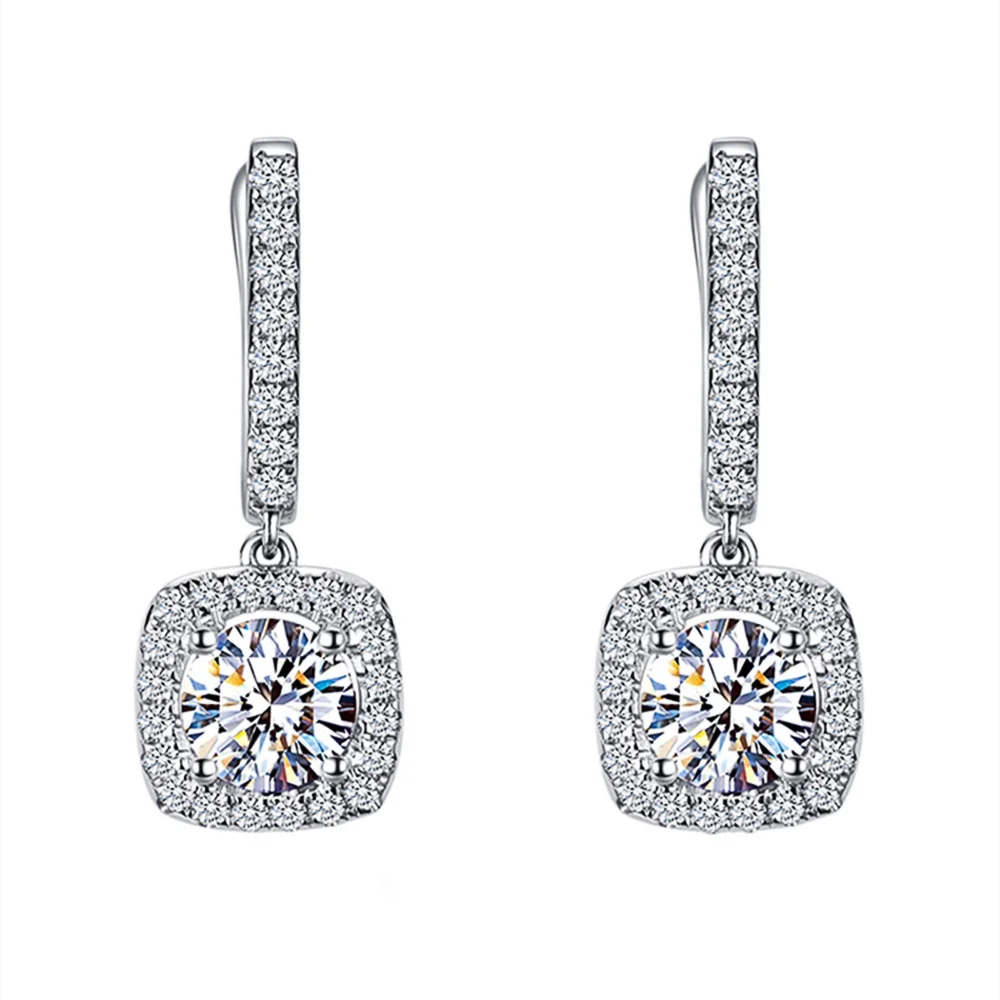 Moissanite Full Diamond Ball Earrings