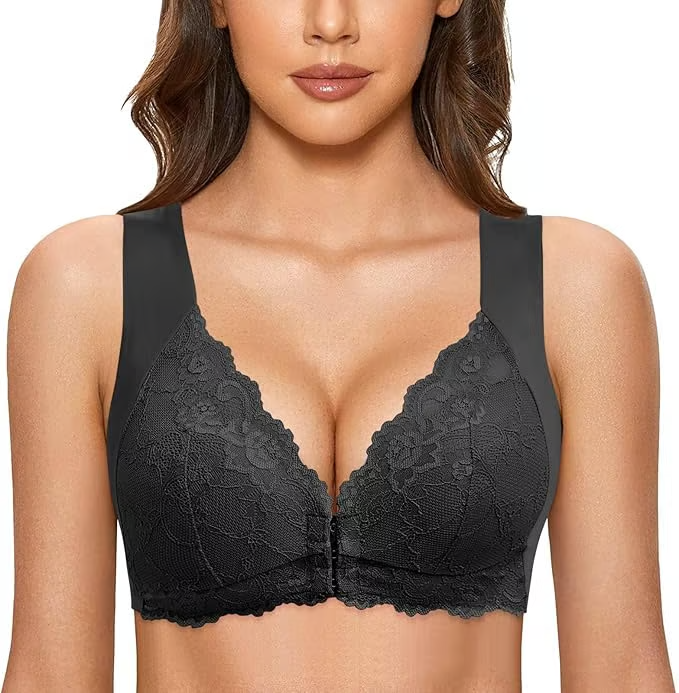 Full Coverage Front Closure Support Bra Comfort Sleep Bra
