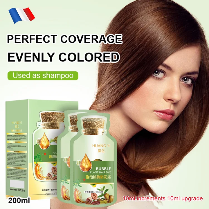 Plant ingredients DIY hair coloring shampoo