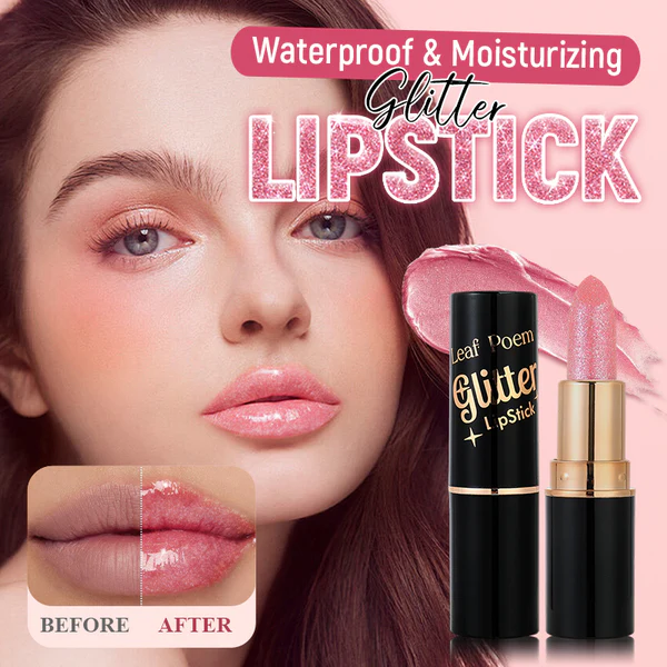 Waterproof Moisturizing Glitter Lipstick
