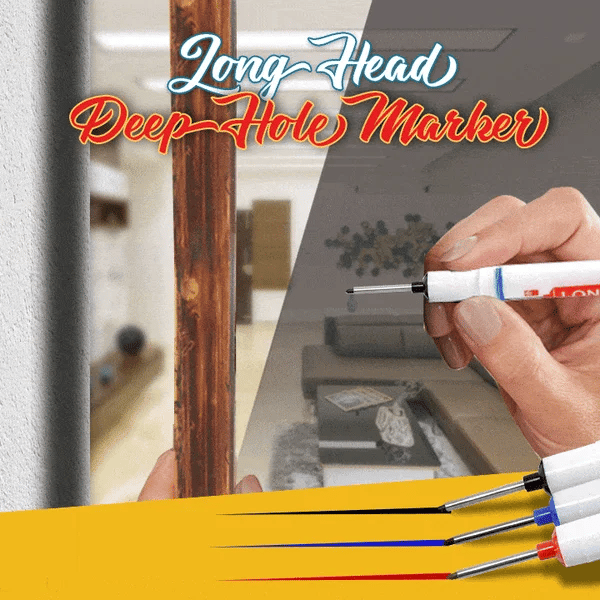 (🎅🎁2024-Christmas Hot Sale🎁-49% OFF) Long Head Deep Hole Marker & (3PCS/SET)