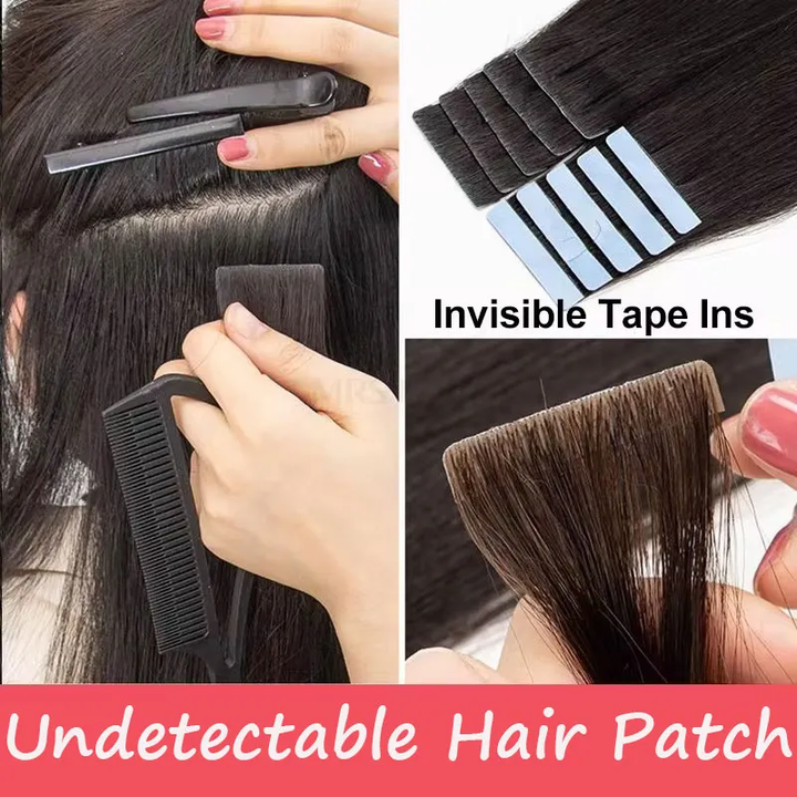 Seamless Injected Hand-Tied Invisible Tape In Hair Extension