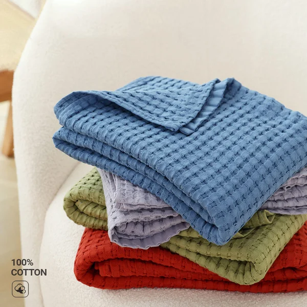Super Absorbent Breathable Antibacterial Waffle Bath Towel
