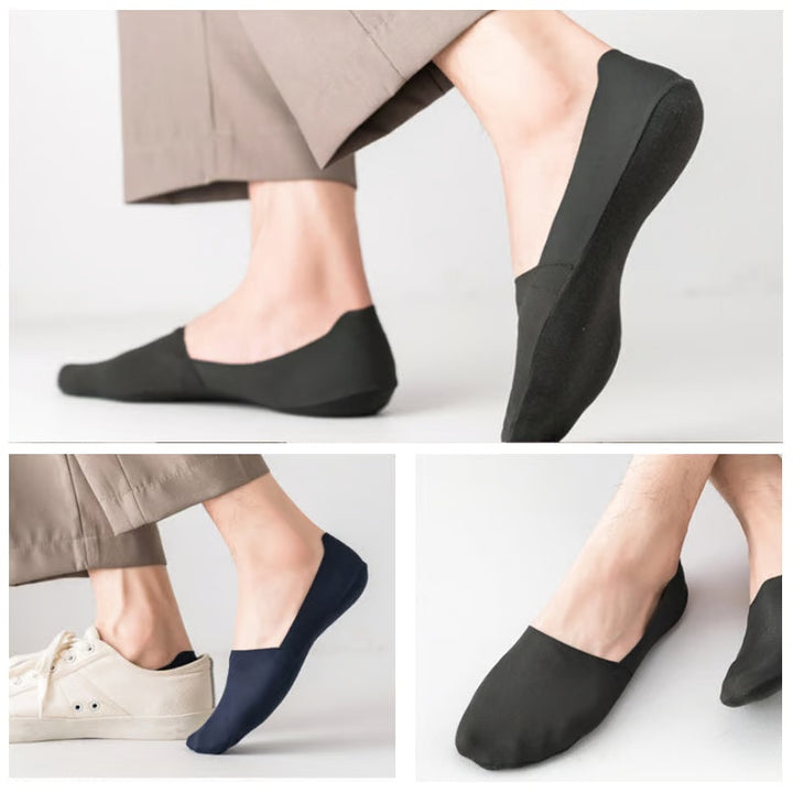 Comfortable non slip ice silk socks
