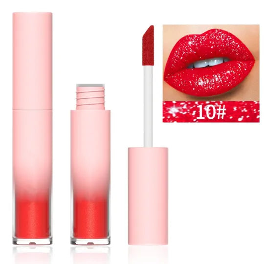 18 Color Diamond Lip Gloss Matte to Shimmer Liquid