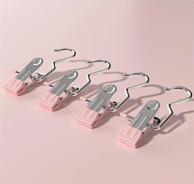 Anti rust Clip Space saving Clothespin Hat Pants Storage Hanging Travel Hook