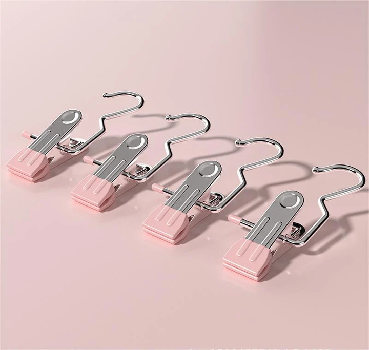 Anti rust Clip Space saving Clothespin Hat Pants Storage Hanging Travel Hook