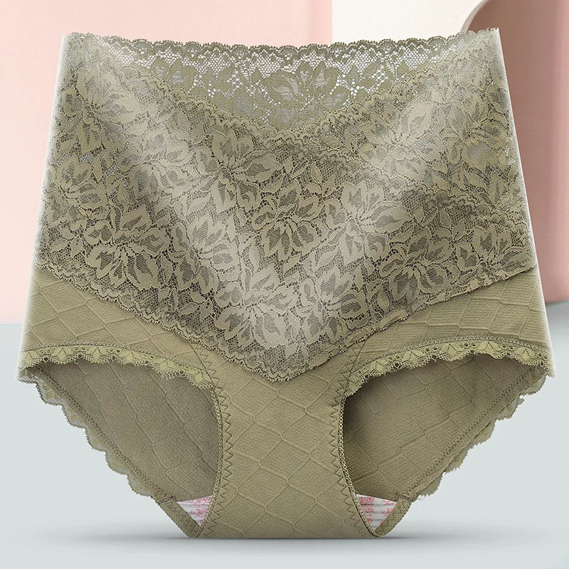 [ Pay 1 Get 3PCS ]🌸Hot style Lace+Cotton Anti-Side Leakage Panty