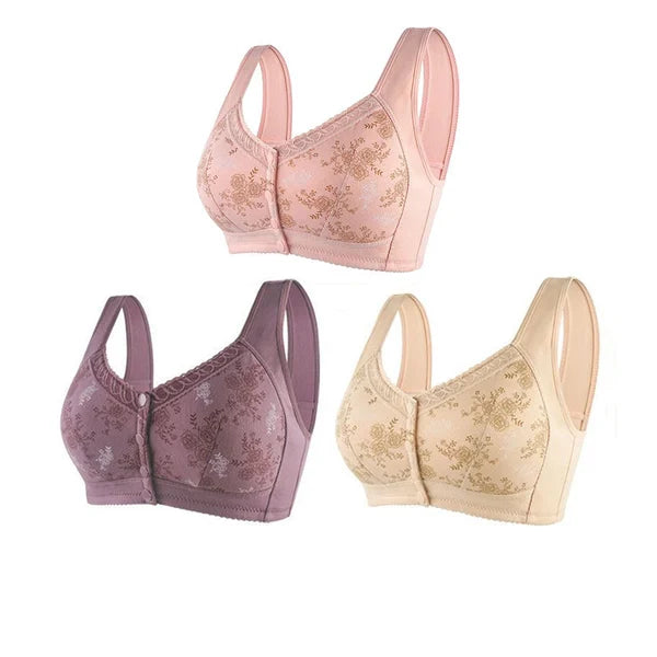 🔥 49% OFF-2024 New Cotton Front Closure Bra
