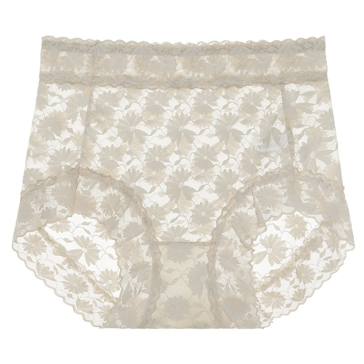 Sexy Seamless Thin Lace Silk Care Panties