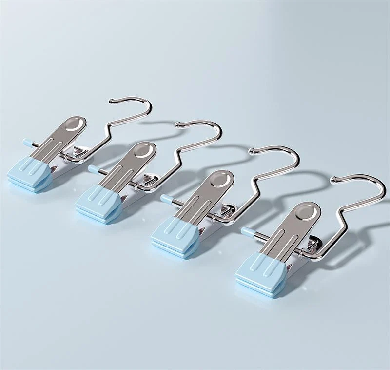 Anti rust Clip Space saving Clothespin Hat Pants Storage Hanging Travel Hook