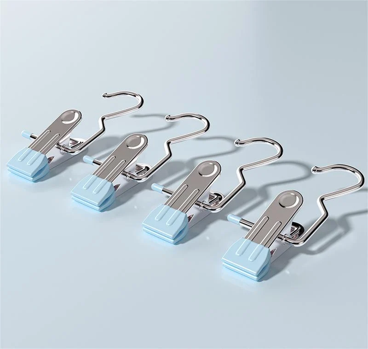 Anti rust Clip Space saving Clothespin Hat Pants Storage Hanging Travel Hook