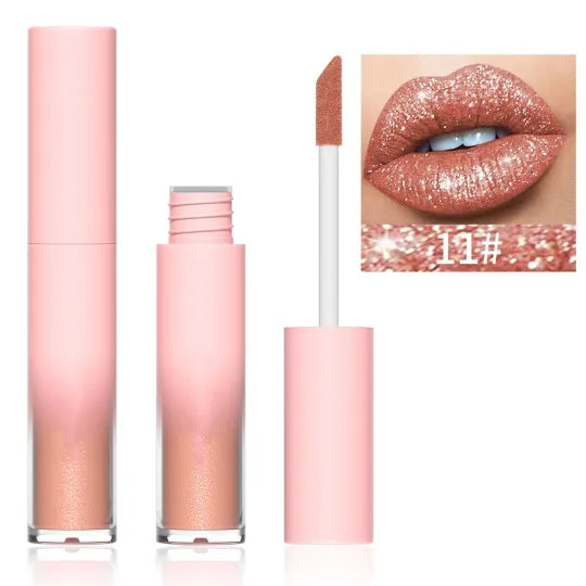 18 Color Diamond Lip Gloss Matte to Shimmer Liquid