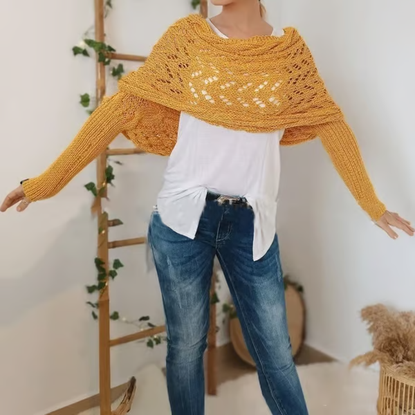 Knitted Wrap Shrugs For Women