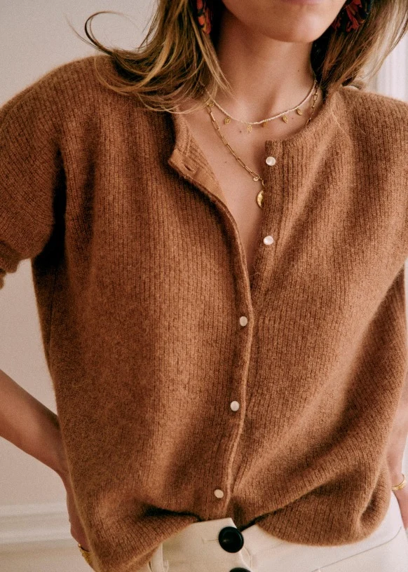 Button Super Soft Kint Cardigan