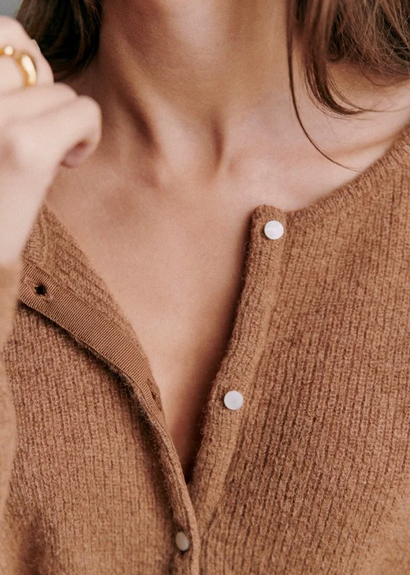 Button Super Soft Kint Cardigan