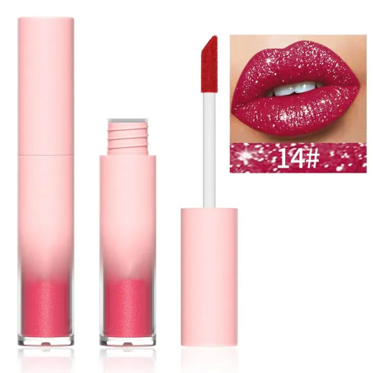 18 Color Diamond Lip Gloss Matte to Shimmer Liquid