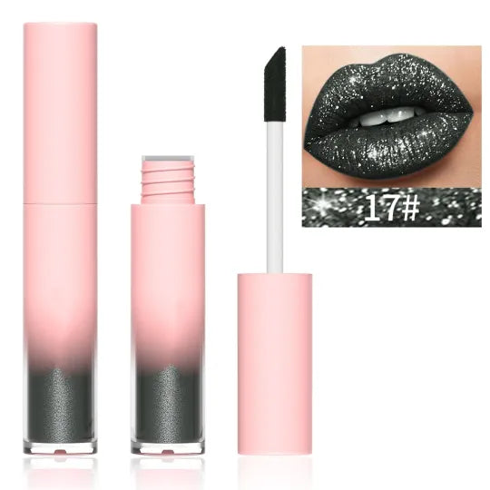 18 Color Diamond Lip Gloss Matte to Shimmer Liquid