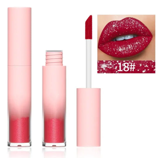 18 Color Diamond Lip Gloss Matte to Shimmer Liquid