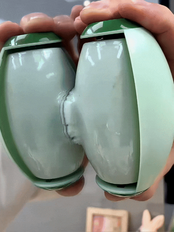 Oval multi-purpose hair gluer