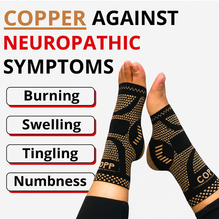 💥BUY 1 GET 1 FREE💥⏰🌟 Copper Compression Stockings - Ankle protection/Odor resistant/Anti-bactertial