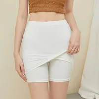 Front full coverage seamless ice silk safety pants