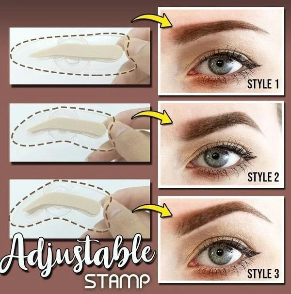 🎁2024-Christmas Hot Sale🎁Adjustable Instant Eyebrow Stamp