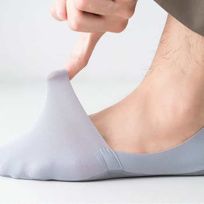Comfortable non slip ice silk socks